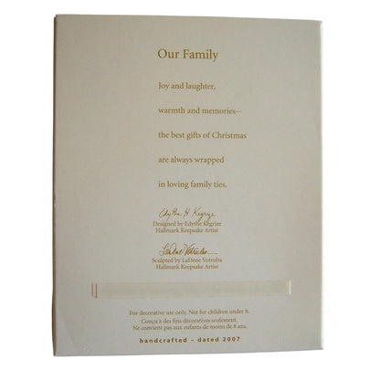 2007 Our Family Hallmark Ornament (Photo Holder) QXG6399