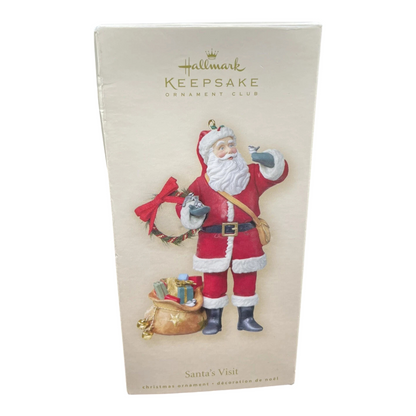 2007 Santa's Visit Hallmark Ornament (Santa Claus) QXC7002