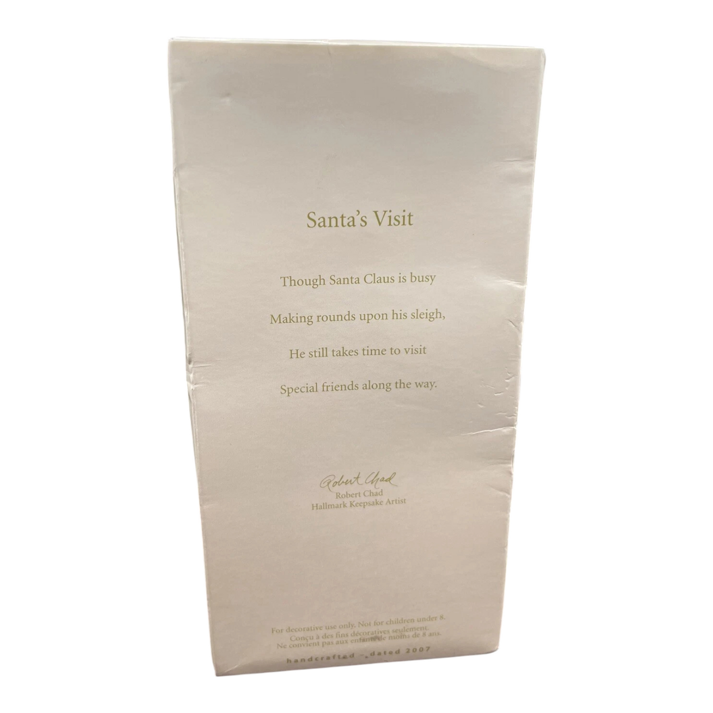 2007 Santa's Visit Hallmark Ornament (Santa Claus) QXC7002