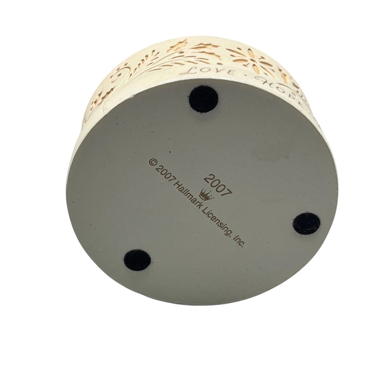 2007 Snow Globe Hallmark Ornament (Joy to the World) QSR8099