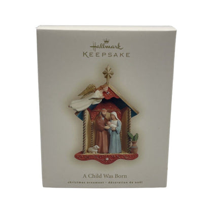 2007 A Child Was Born Hallmark Ornament (Nativity) QXG7597