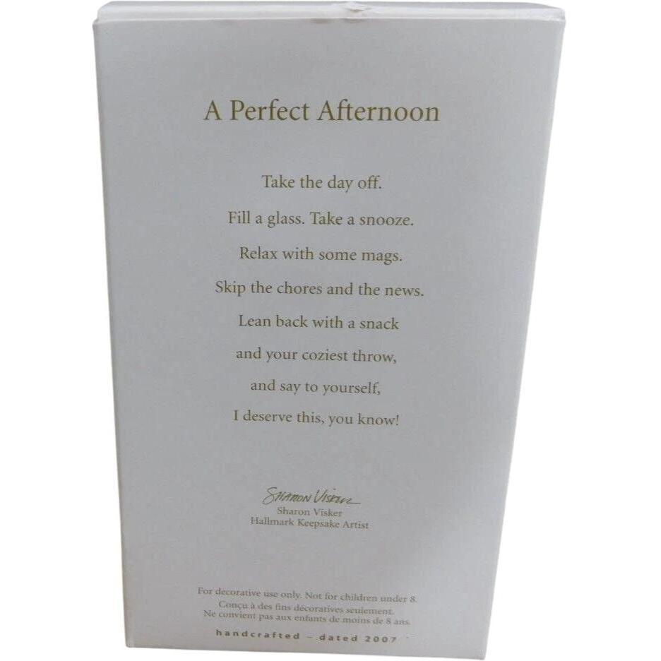 2007 A Perfect Afternoon Hallmark Ornament (Home) QXG2197