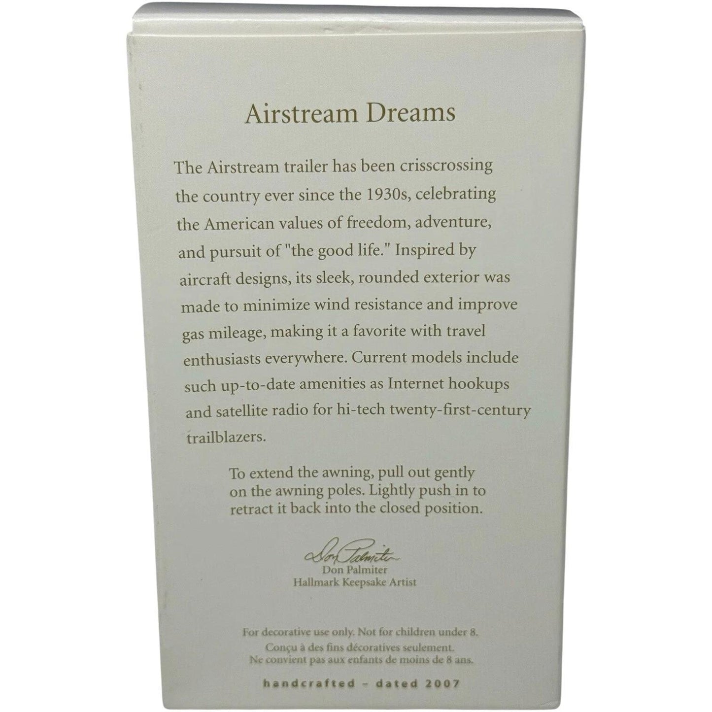 2007 Airstream Dreams Hallmark Ornament (Happy Camper) QXI2157