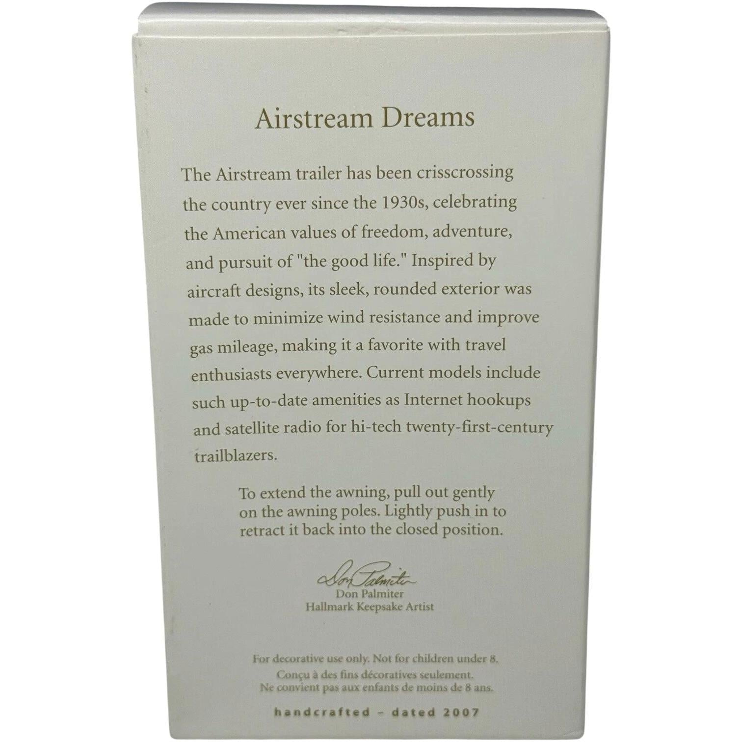 2007 Airstream Dreams Hallmark Ornament (Happy Camper) QXI2157