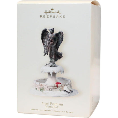 2007 Angel Fountain Hallmark Ornament (Winter Garden) QP1219