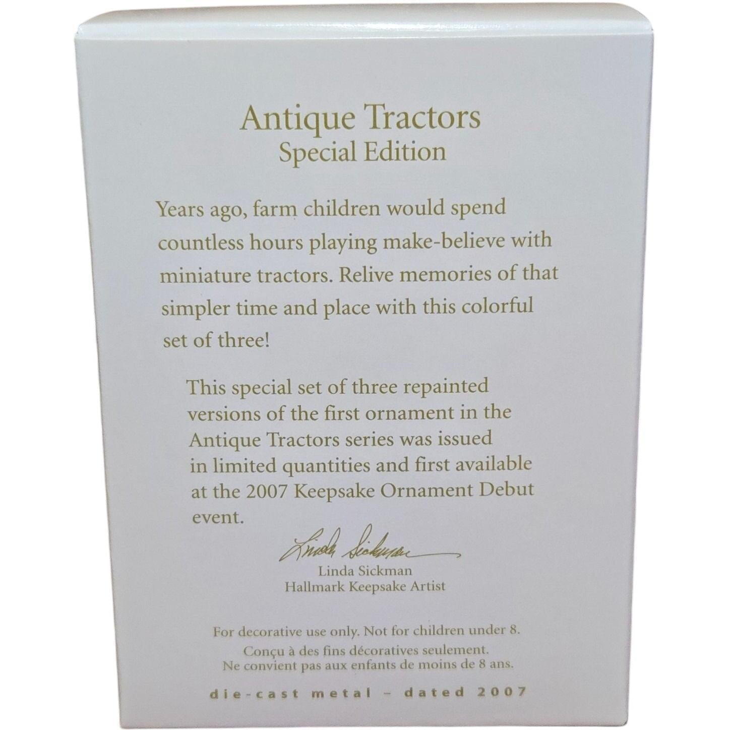 2007 Antique Tractors Hallmark Ornament (Special Edition) QXE9109