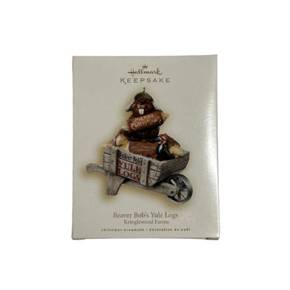 2007 Beaver Bob's Yule Logs Hallmark Ornament (Kringlewood Farms) QP1927