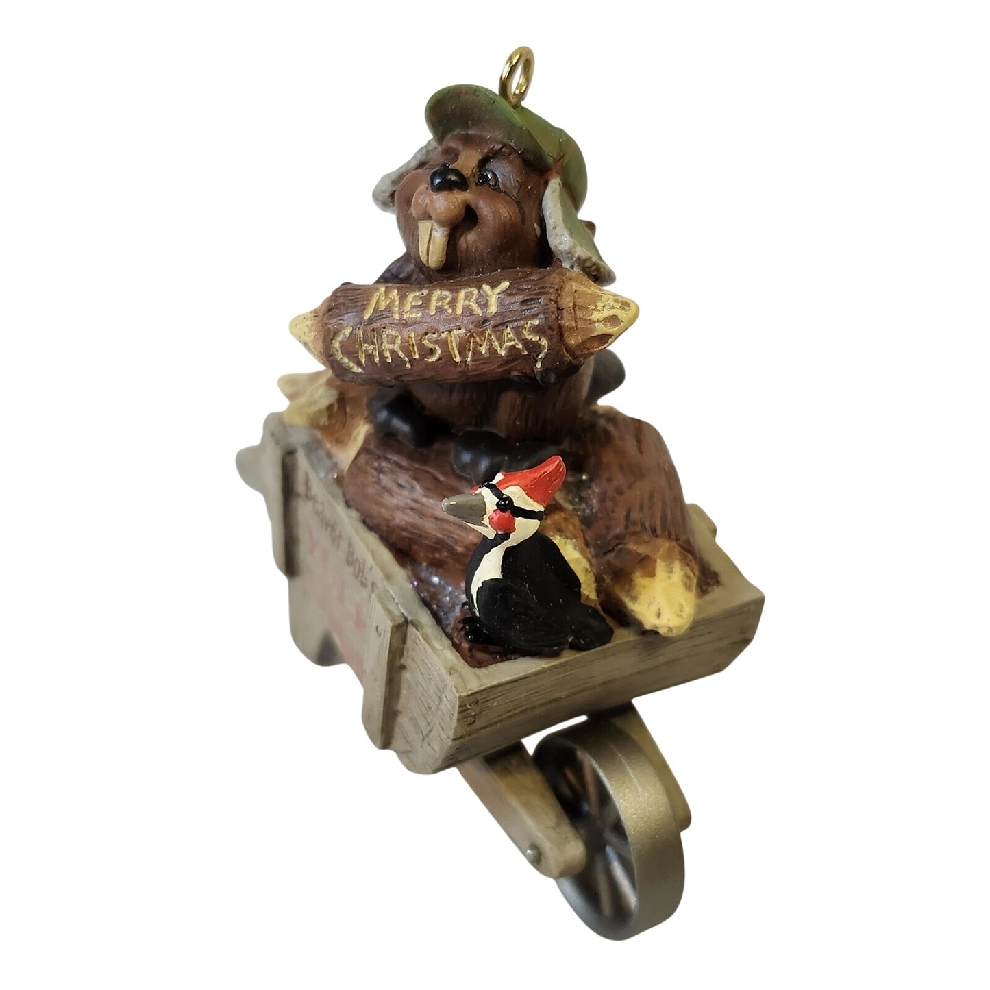 2007 Beaver Bob's Yule Logs Hallmark Ornament (Kringlewood Farms) QP1927 Image3