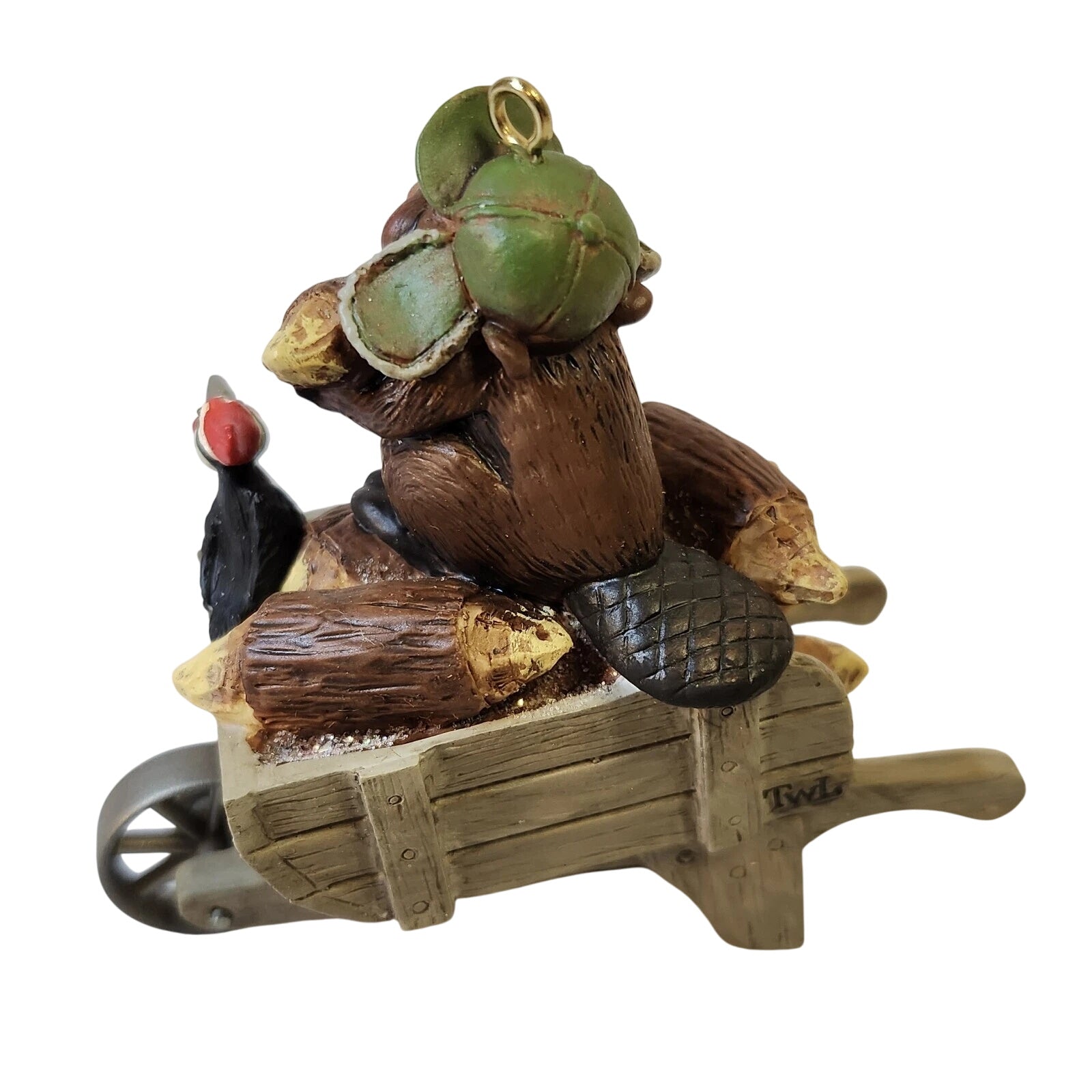 2007 Beaver Bob's Yule Logs Hallmark Ornament (Kringlewood Farms) QP1927 Image4