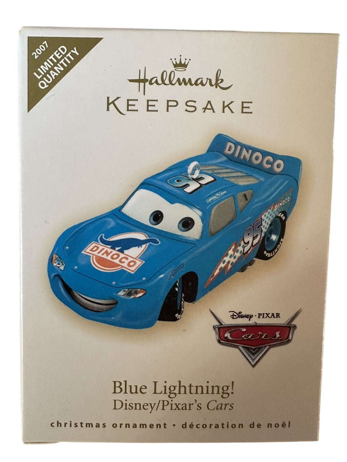 2007 Blue Lightning! Hallmark Ornament (Cars) QXE9127