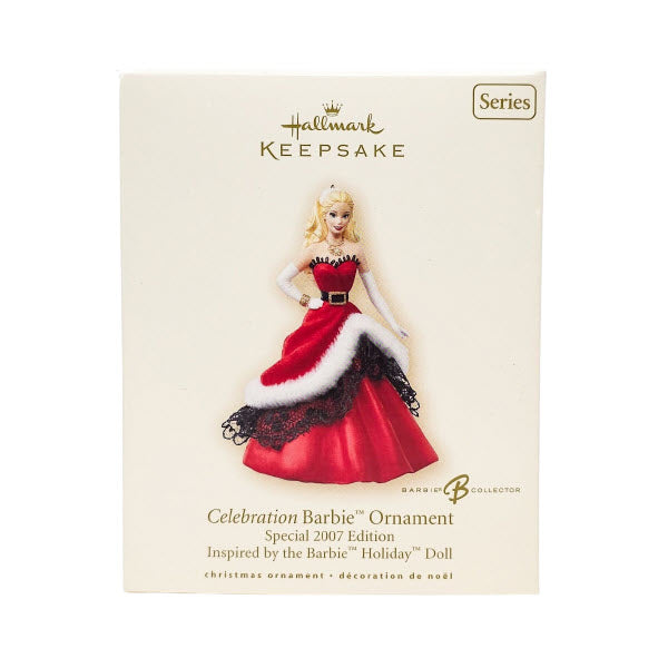 2007 Celebration Barbie Special Edition Holiday Doll Hallmark Ornament (Celebration Barbie) QX2359