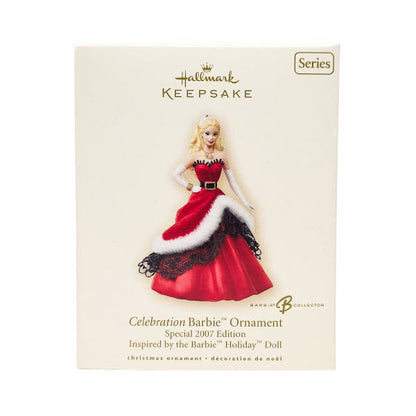 2007 Celebration Barbie Special Edition Holiday Doll Hallmark Ornament (Celebration Barbie) QX2359