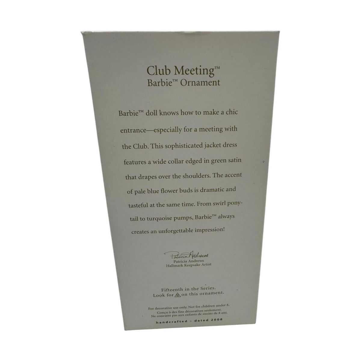 2007 Club Meeting Hallmark Ornament (Barbie) QX2861 Image6