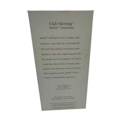 2007 Club Meeting Hallmark Ornament (Barbie) QX2861 Image6