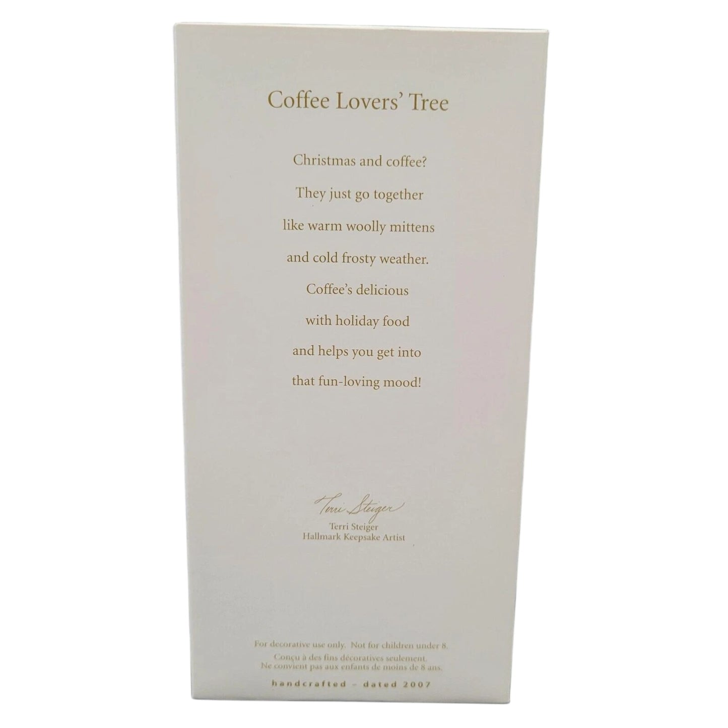 2007 Coffee Lovers' Tree Hallmark Ornament (Drink) QXG2177