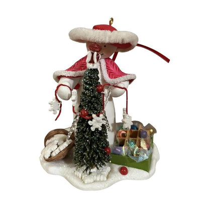 2007 Decorating Snow Lady Hallmark Ornament (Snowman) QXC7003 Image1