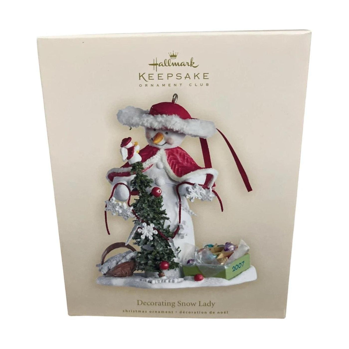 2007 Decorating Snow Lady Hallmark Ornament (Snowman) QXC7003 Image2