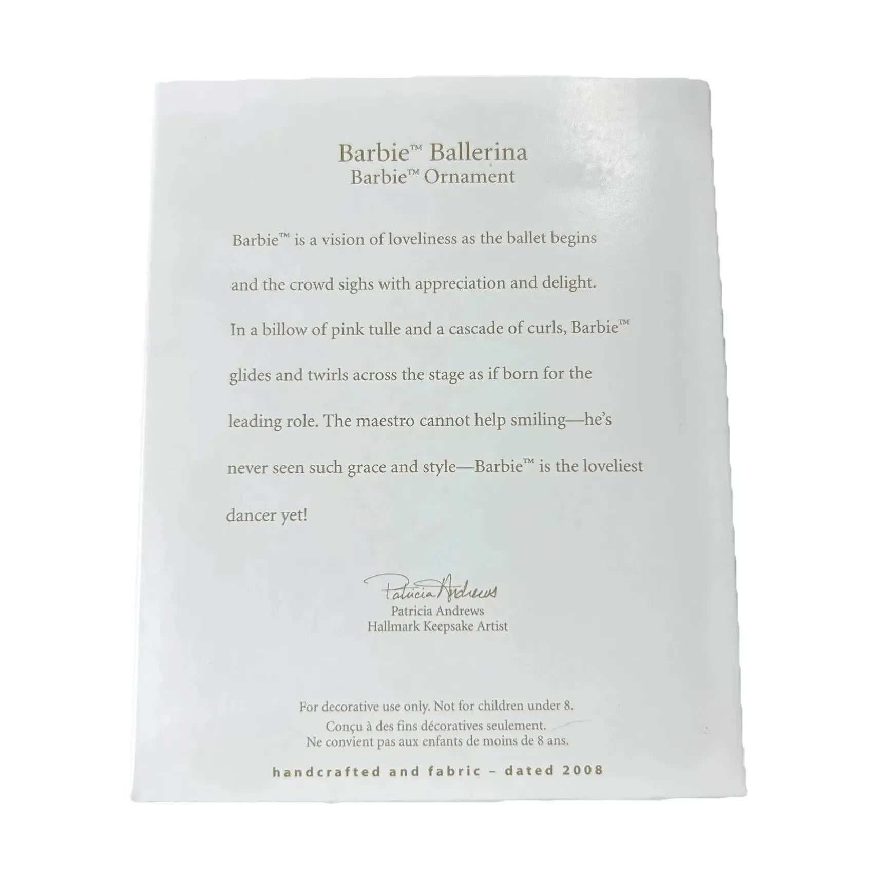 2007 FlowerBallerina Hallmark Ornament (Barbie) QXI2021 Image5