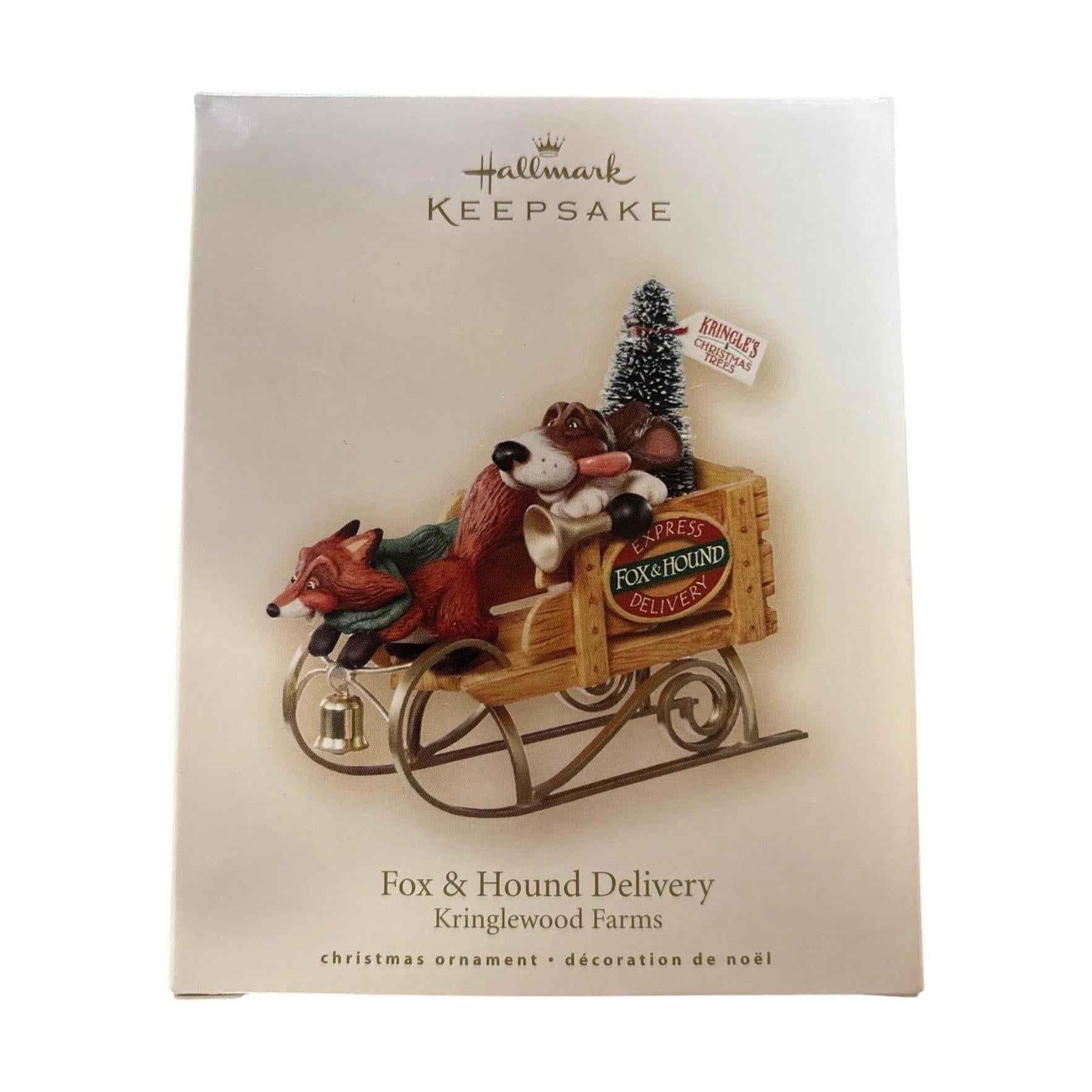 2007 Fox & Hound Delivery Hallmark Ornament (Kringlewood Farms) QP1929 Image2