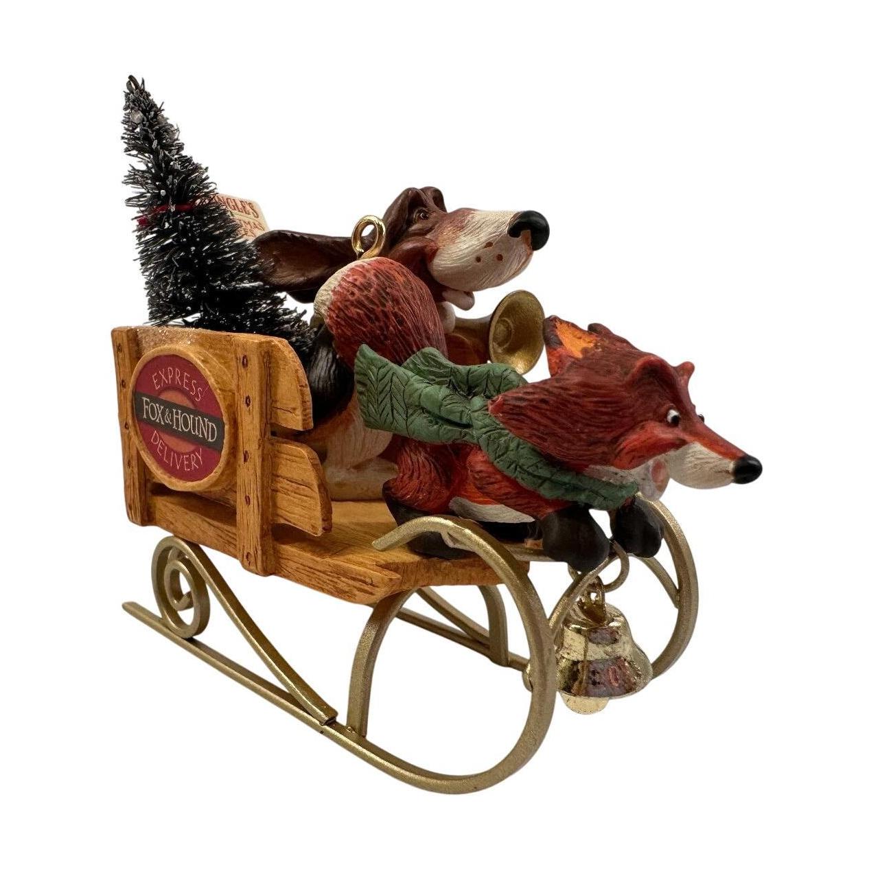 2007 Fox & Hound Delivery Hallmark Ornament (Kringlewood Farms) QP1929 Image4
