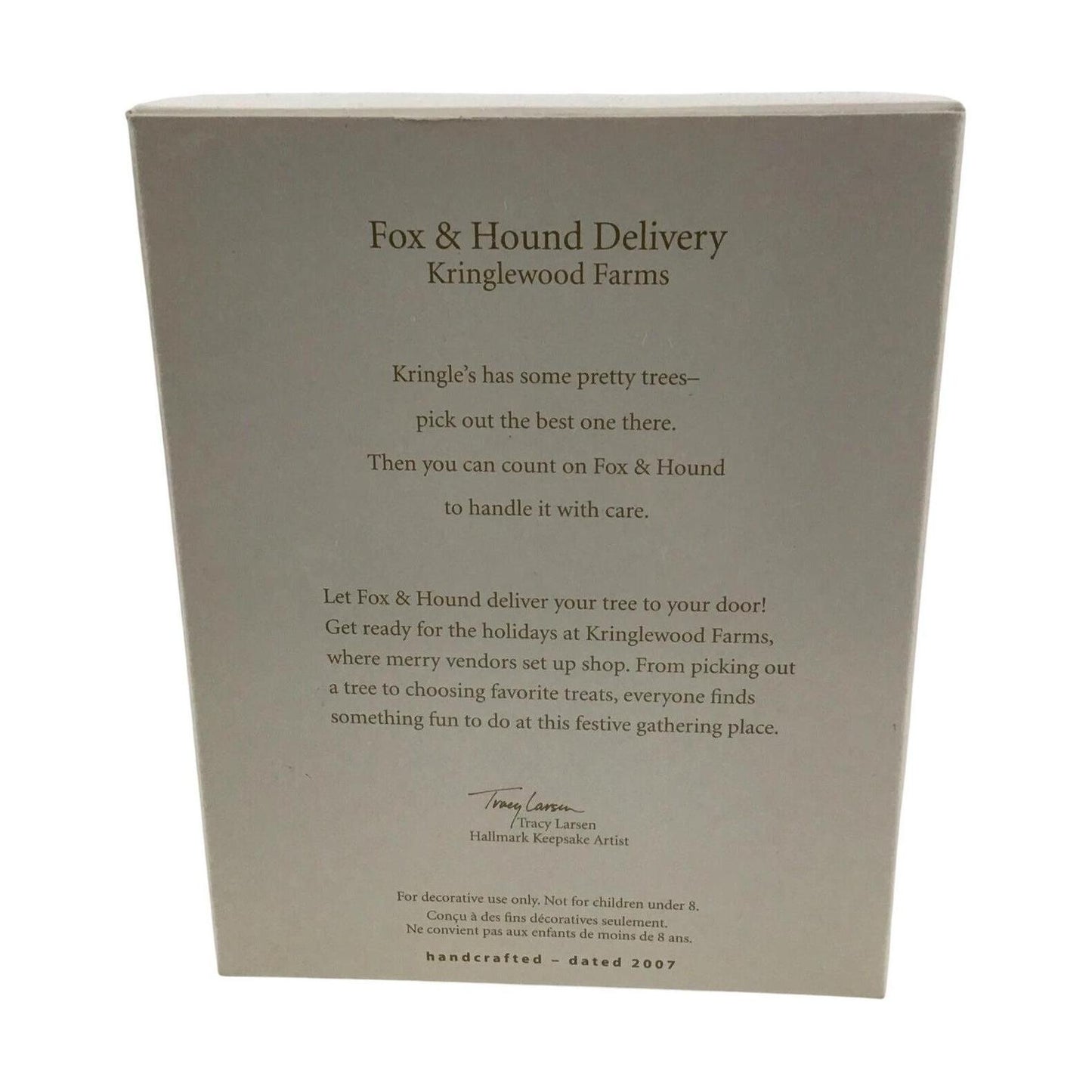 2007 Fox & Hound Delivery Hallmark Ornament (Kringlewood Farms) QP1929 Image6