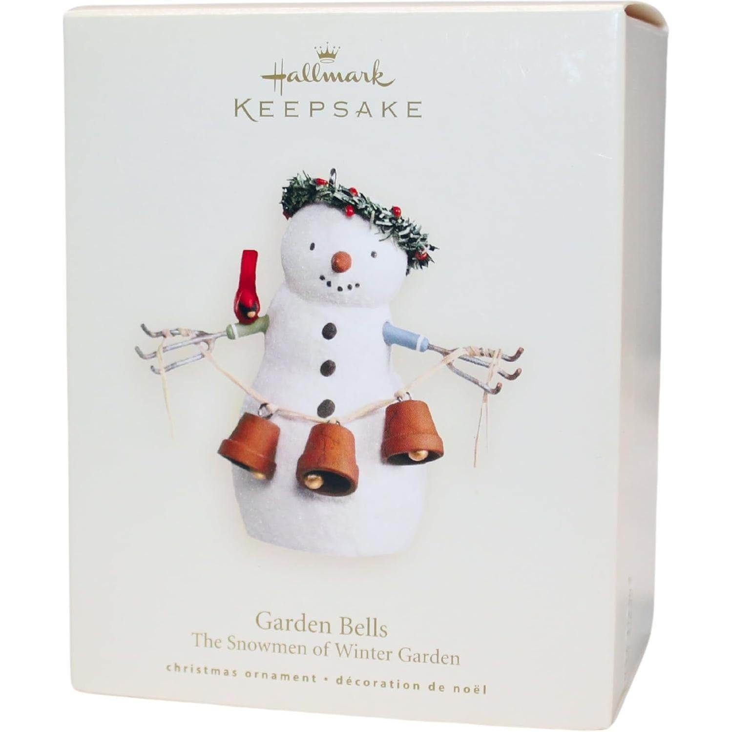 2007 Garden Bells Hallmark Ornament (The Snowmen of Winter Garden) QP1619