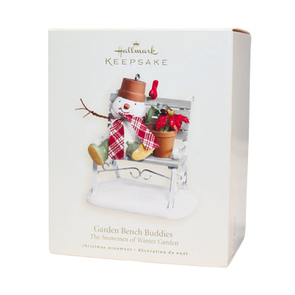 2007 Garden Bench Buddies Hallmark Ornament (The Snowmen of Winter Garden) QP1607