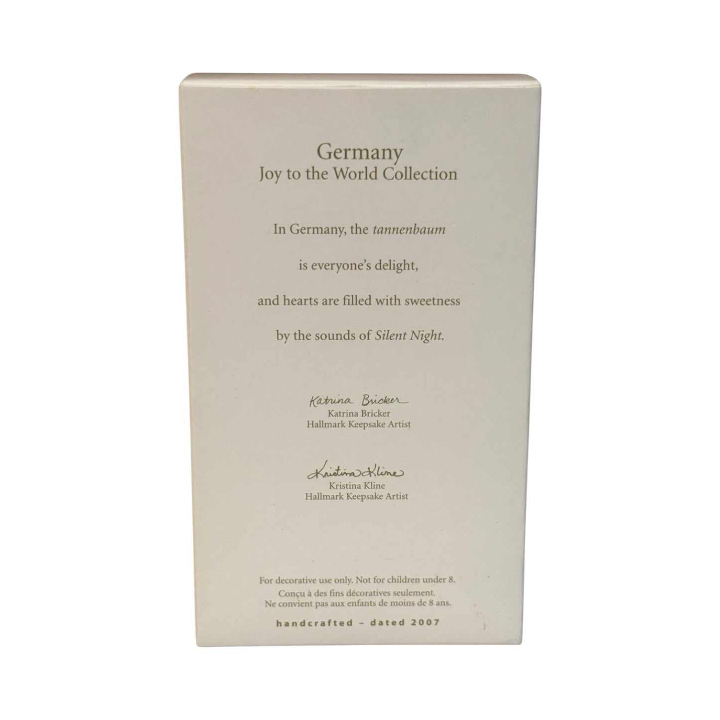 2007 Germany Hallmark Ornament (Joy to the World) QSR8017 Image7