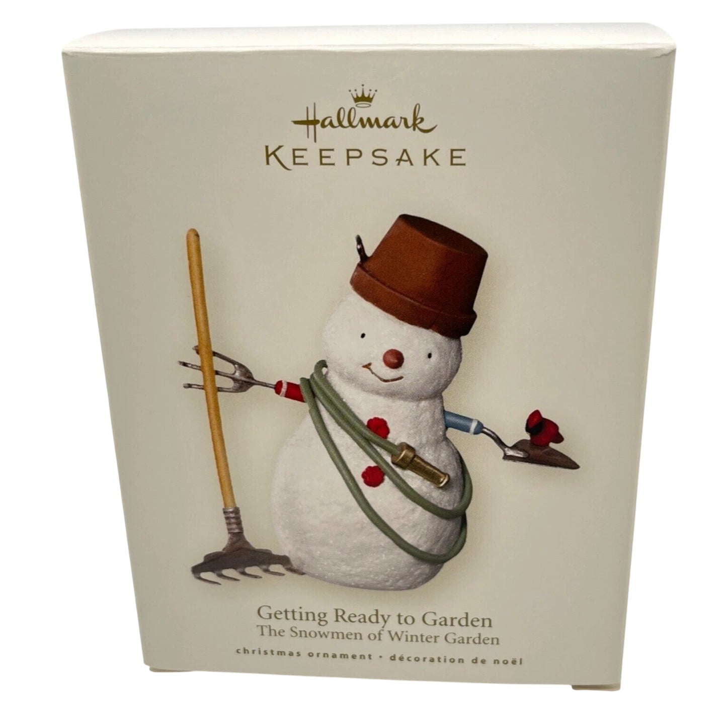2007 Getting Ready to Garden Hallmark Ornament (The Snowmen of Winter Garden) QP6129