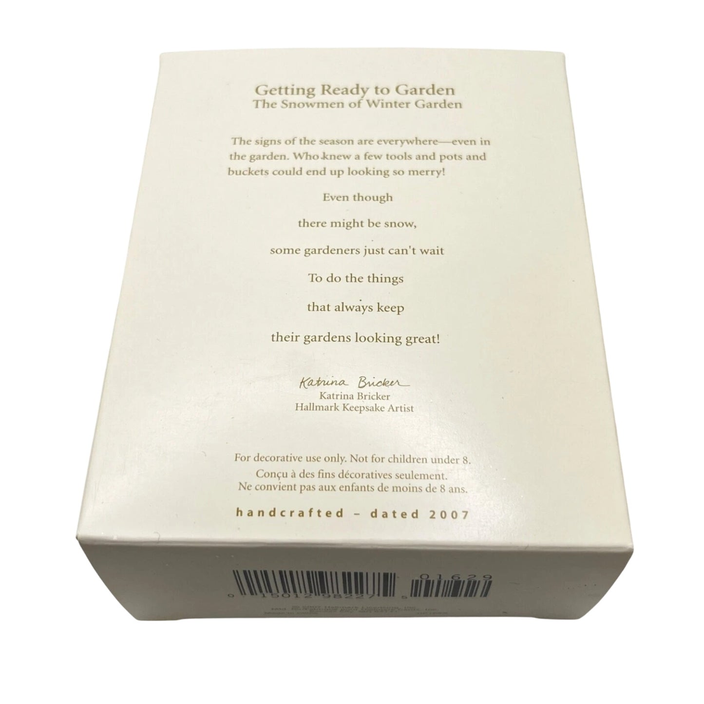 2007 Getting Ready to Garden Hallmark Ornament (The Snowmen of Winter Garden) QP6129