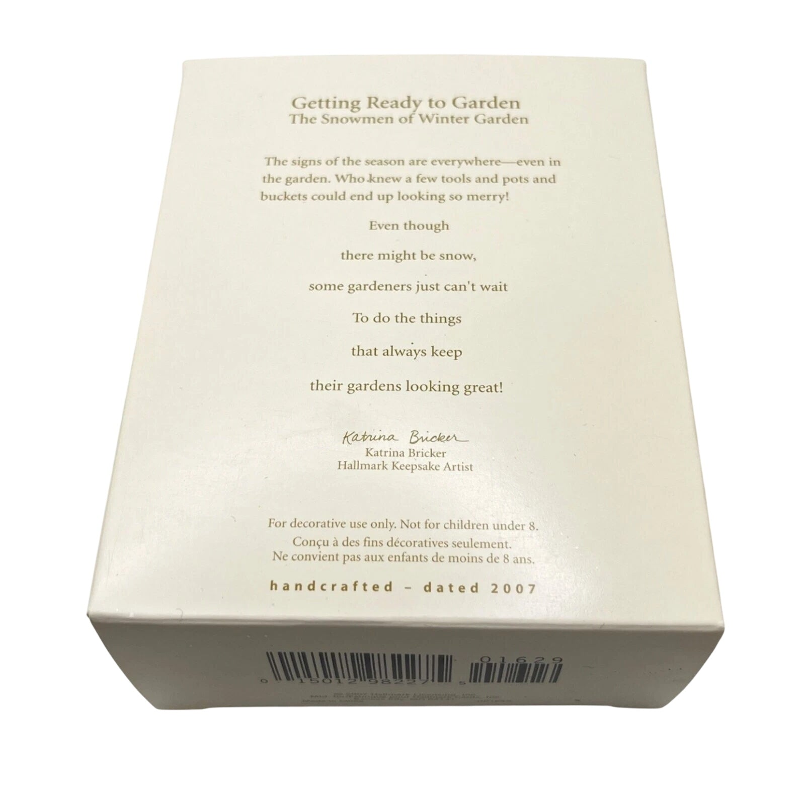 2007 Getting Ready to Garden Hallmark Ornament (The Snowmen of Winter Garden) QP6129