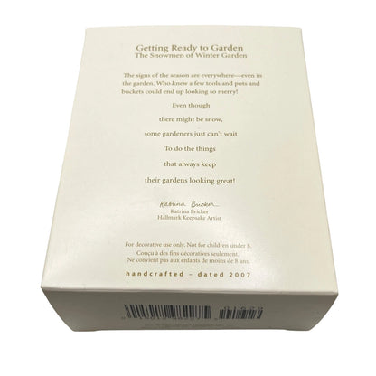 2007 Getting Ready to Garden Hallmark Ornament (The Snowmen of Winter Garden) QP6129