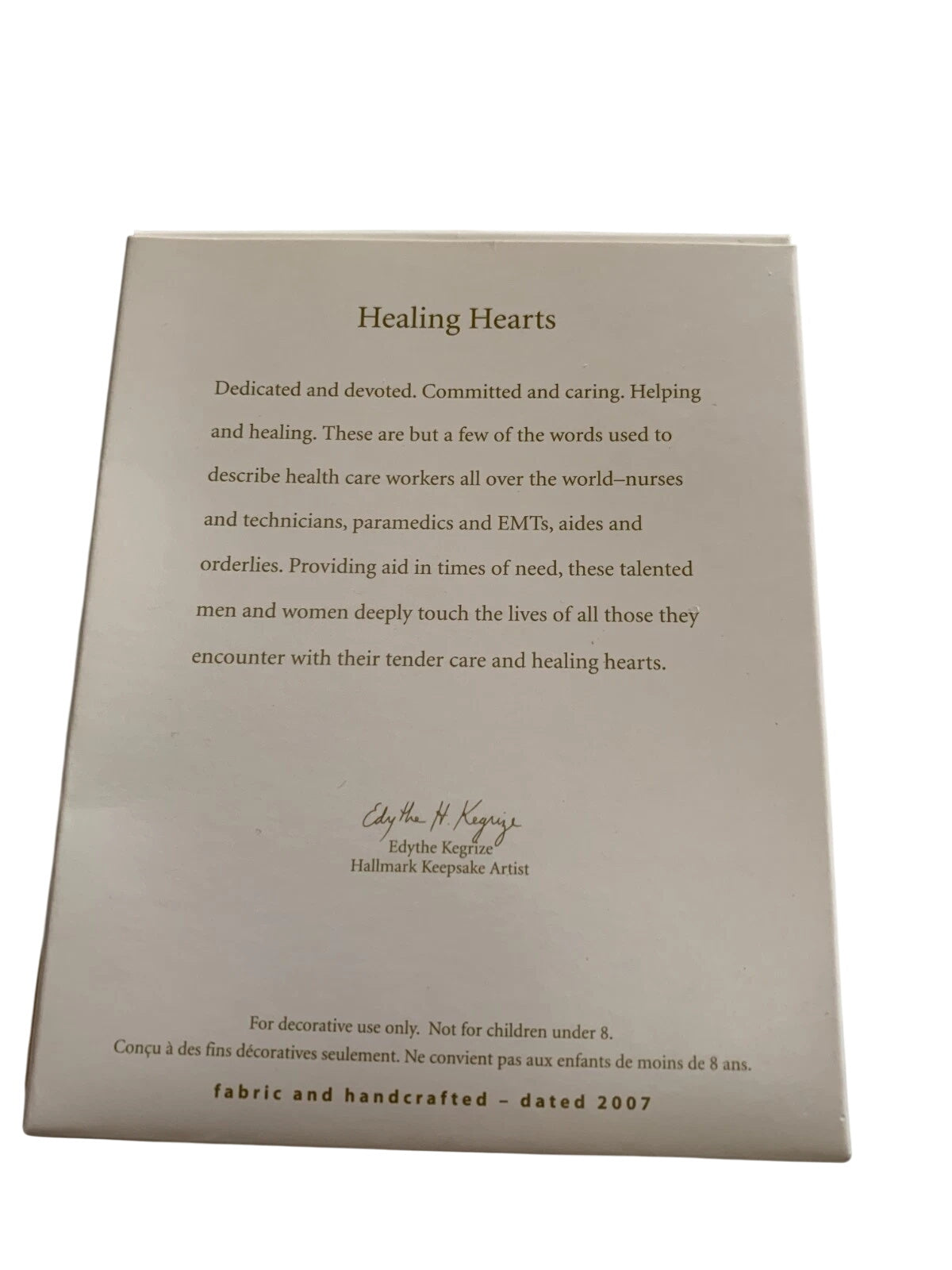 2007 Healing Hearts Hallmark Ornament (Nurse) QXG2067 Image4