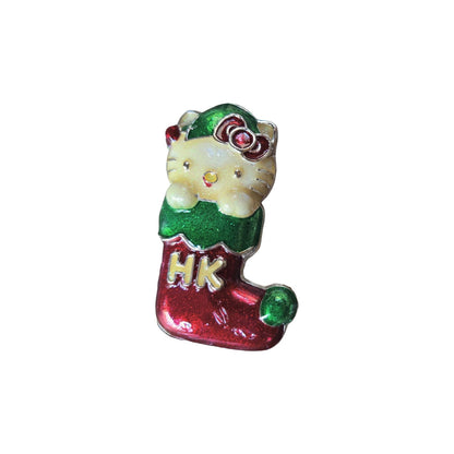 2007 Hello Kitty Christmas Stocking (Hello Kitty Series) Carlton Cards Heirloom Ornament CXOR-059D Image1
