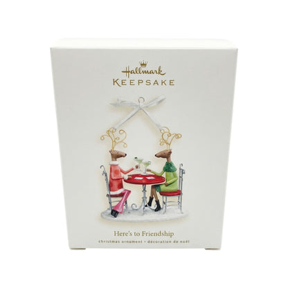 2007 Here's to Friendship (Reindeer) Hallmark Ornament QXG6287 Image2