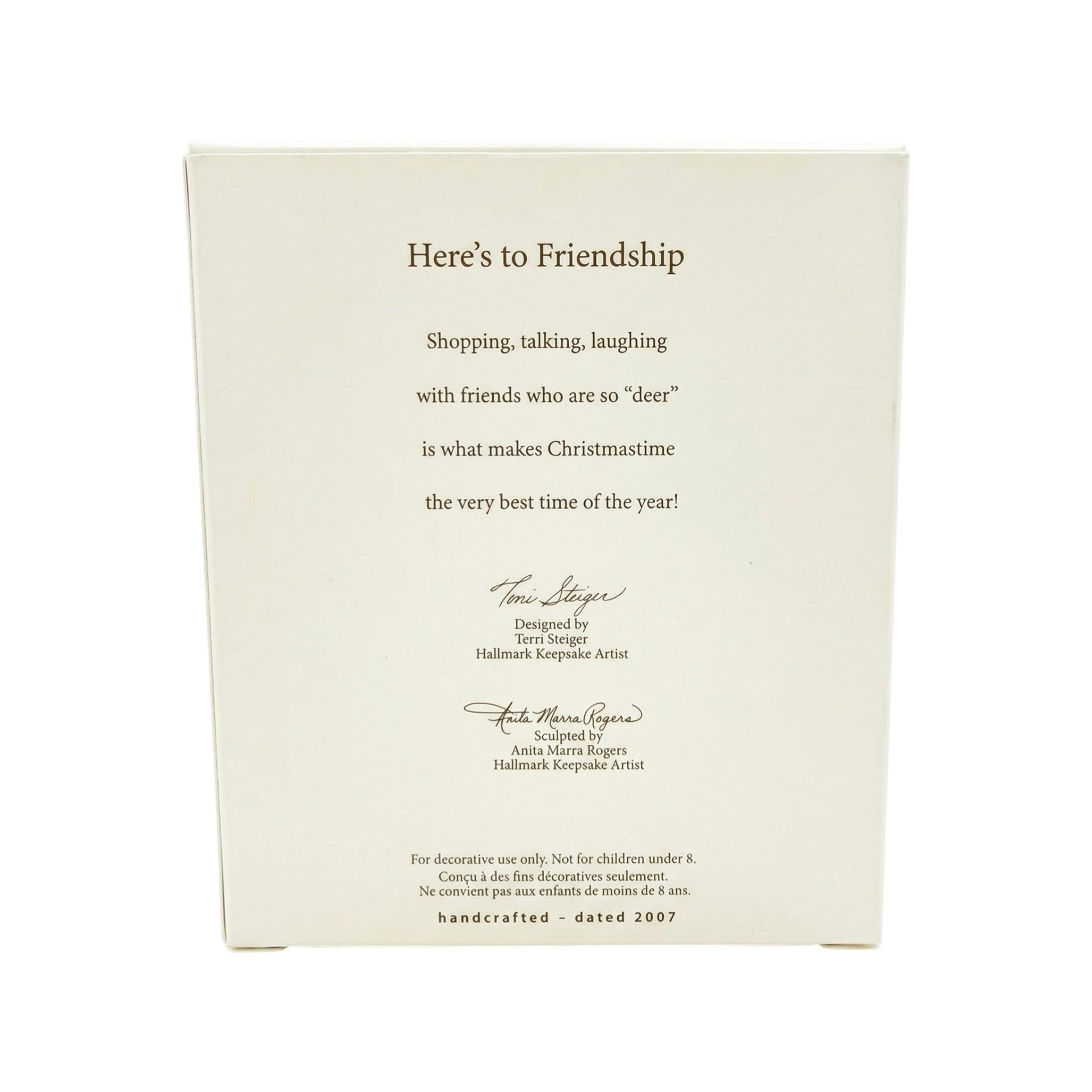 2007 Here's to Friendship (Reindeer) Hallmark Ornament QXG6287 Image5