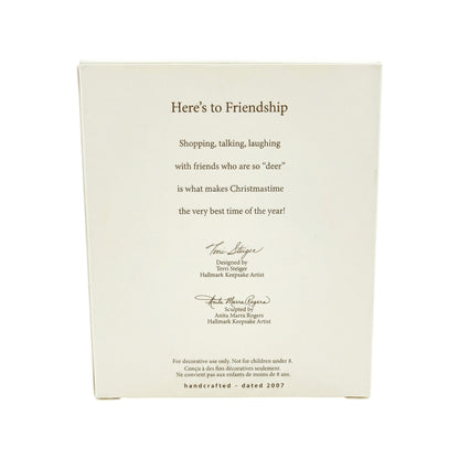 2007 Here's to Friendship (Reindeer) Hallmark Ornament QXG6287 Image5