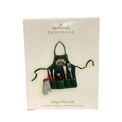 2007 King of the Grill Hallmark Ornament (Apron) QXG2129