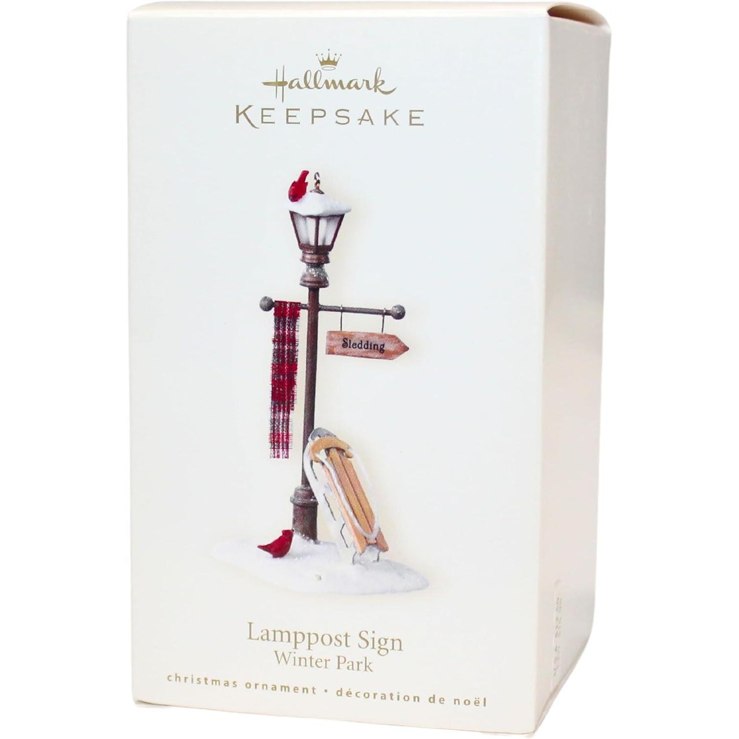 2007 Lamppost Sign Hallmark Ornament (Winter Garden) QP1229
