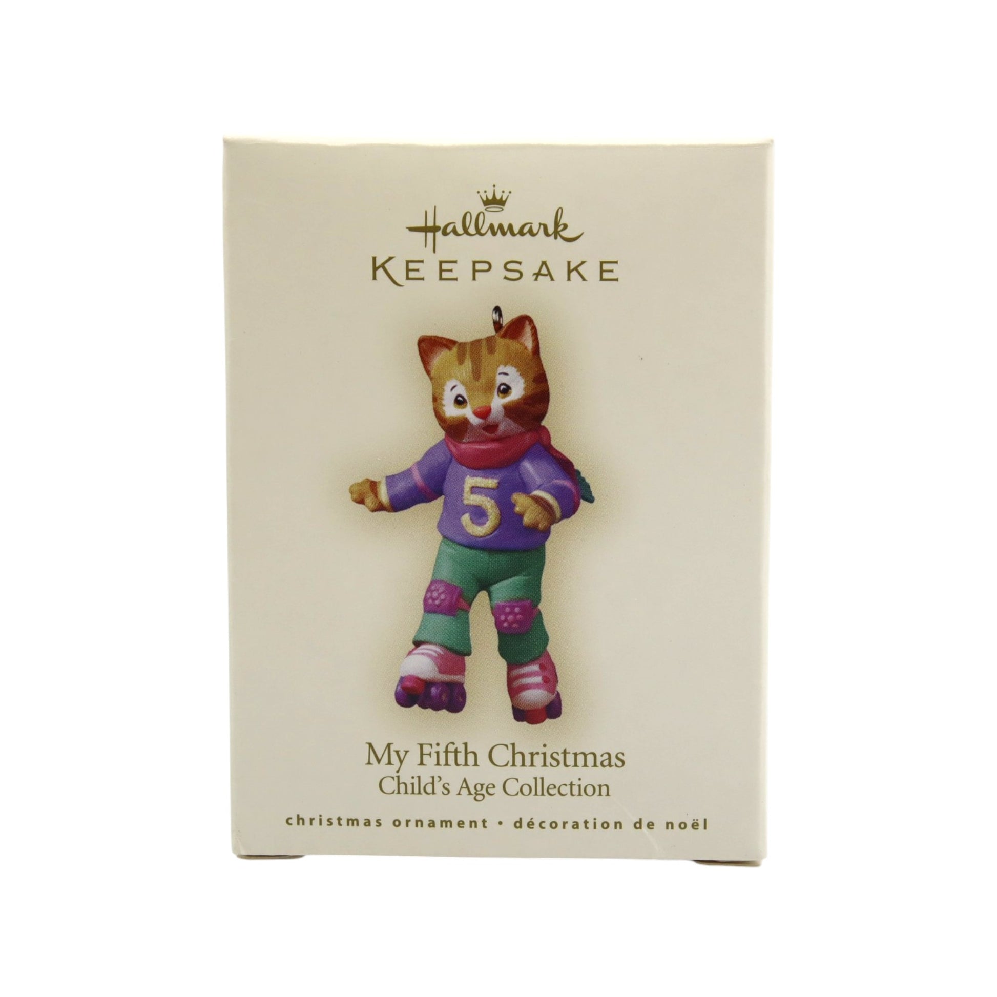 2007 My Fifth Christmas (Child's Age Collection) Hallmark Ornament QXG6309 Image2