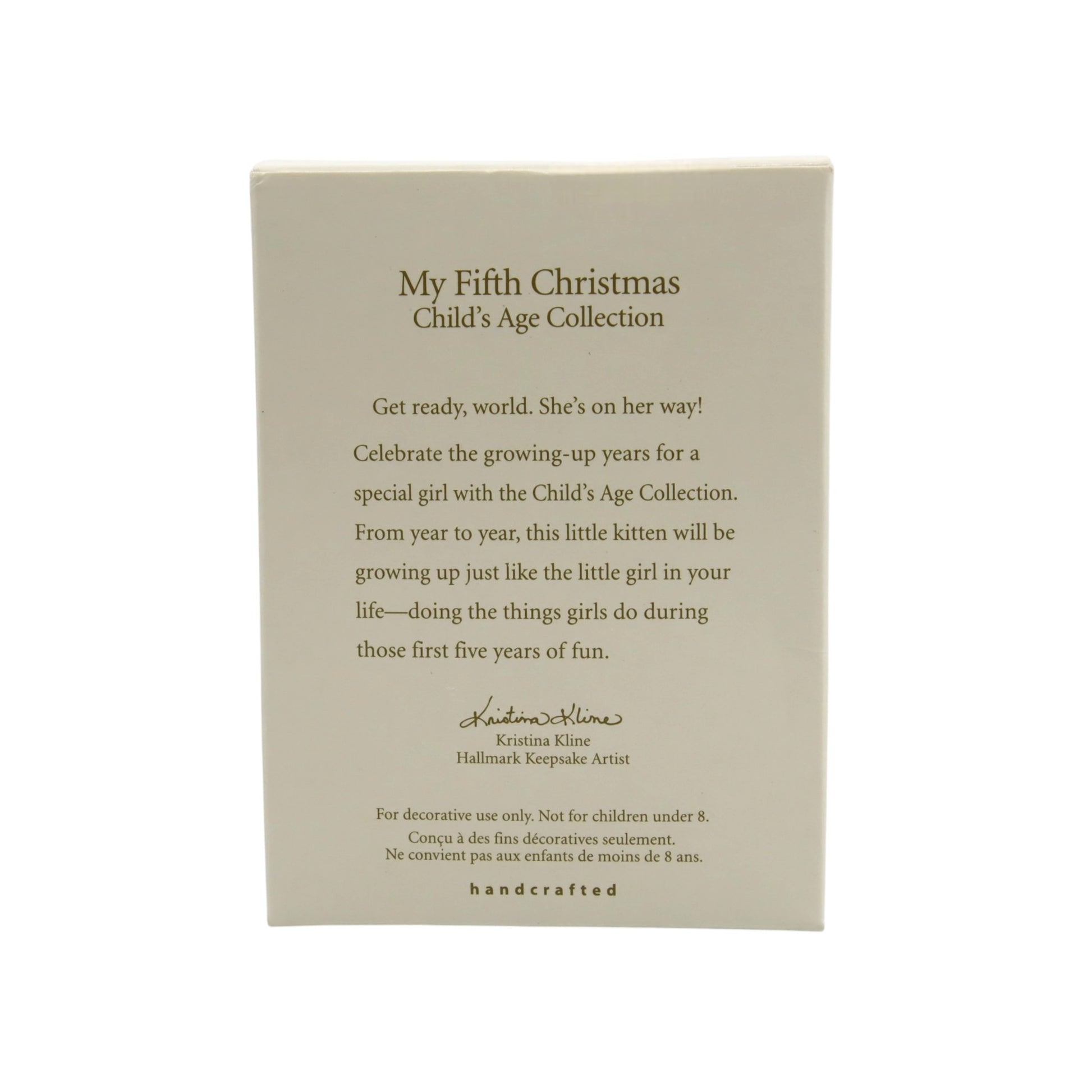 2007 My Fifth Christmas (Child's Age Collection) Hallmark Ornament QXG6309 Image7