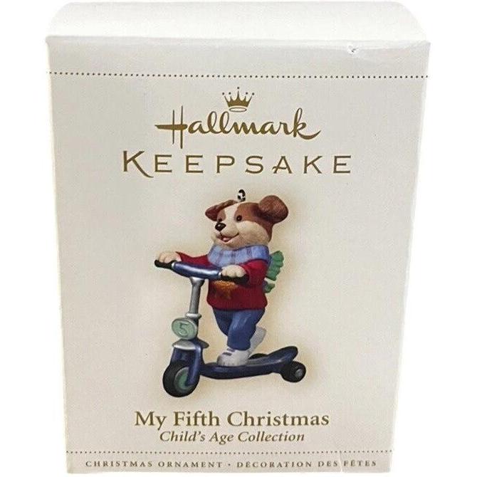 2007 My Fifth Christmas Hallmark Ornament (Child's Age Collection) QXG6339