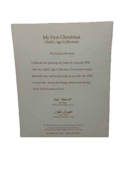 2007 My First Christmas Hallmark Ornament (Child's Age Collection) QXG6289 Image5