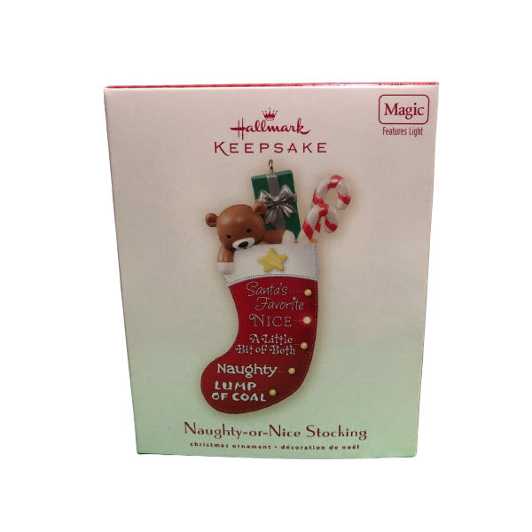 2007 Naughty-or-Nice Stocking Hallmark Ornament (Stocking) QHF3087