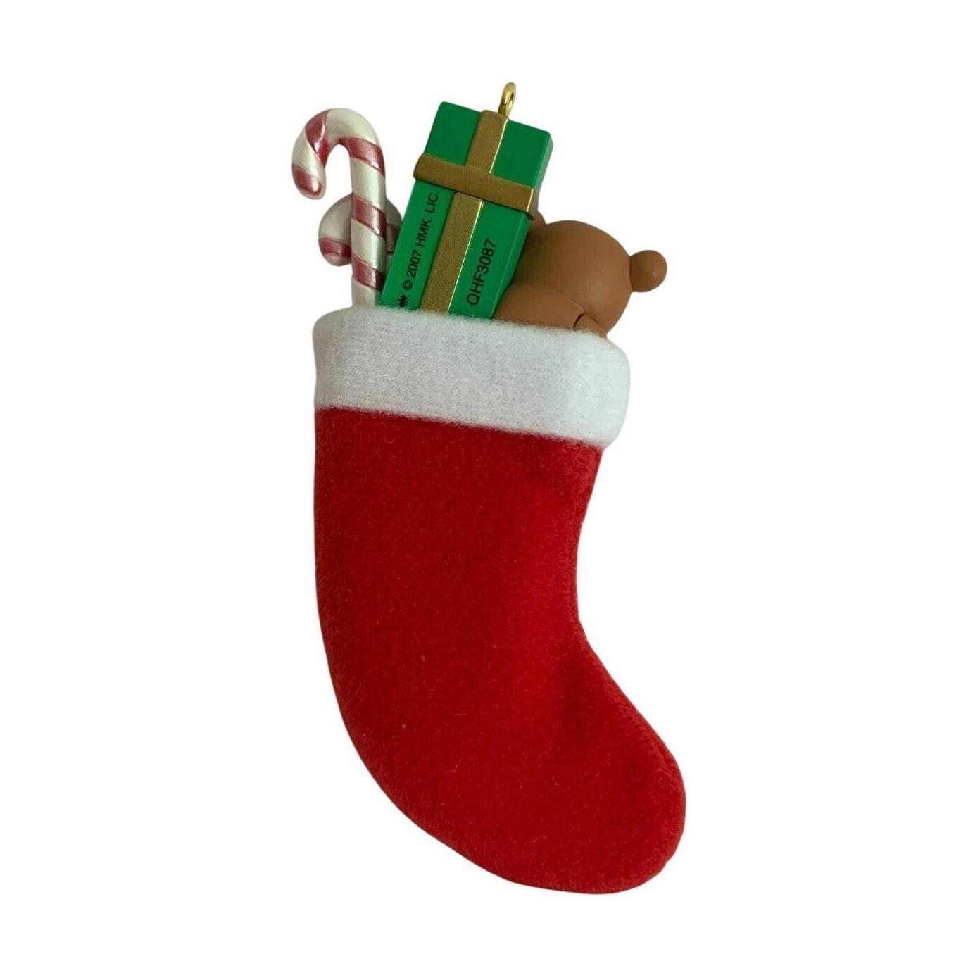 2007 Naughty-or-Nice Stocking Hallmark Ornament (Stocking) QHF3087 Image3