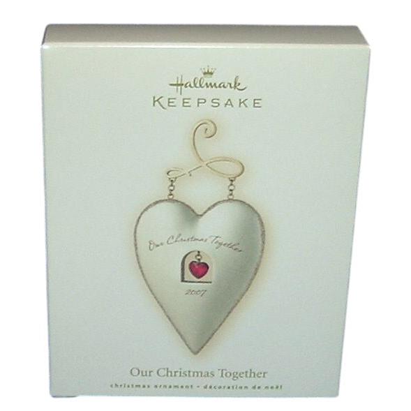 2007 Our Christmas Together Hallmark Ornament (Heart) QXG6439