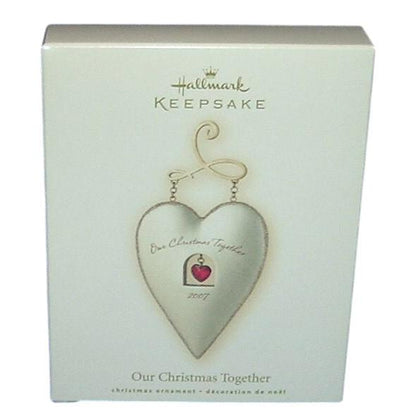 2007 Our Christmas Together Hallmark Ornament (Heart) QXG6439