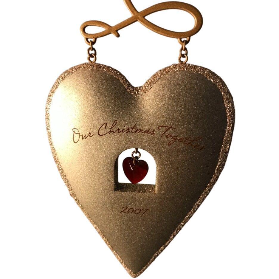 2007 Our Christmas Together Hallmark Ornament (Heart) QXG6439