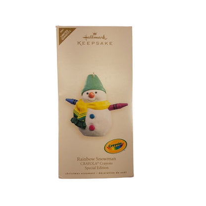 2007 Rainbow Snowman Hallmark Ornament (Crayola) QXE9117