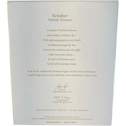 2007 Reindeer Hallmark Ornament (Yuletide Treasures) QX7277